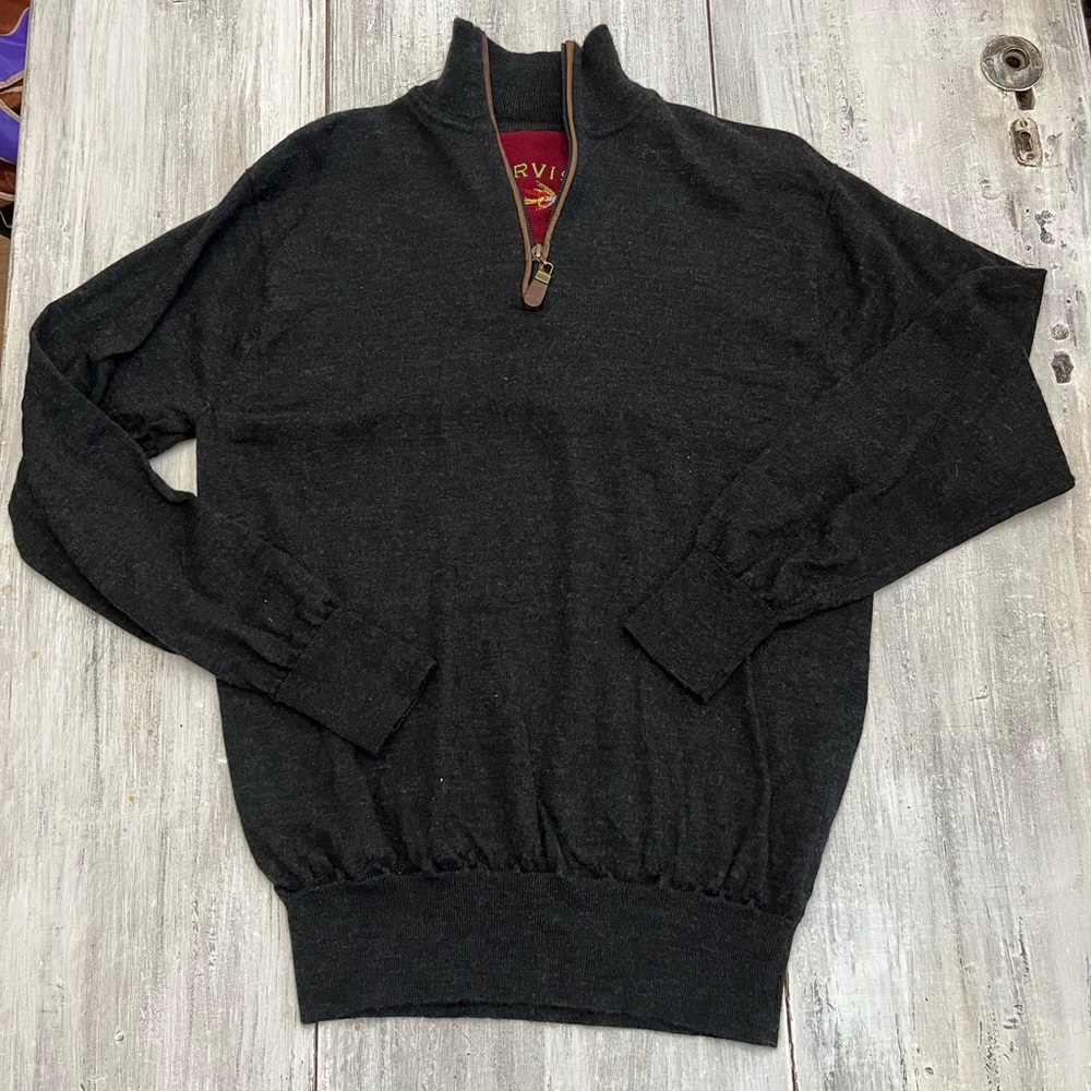 Orvis black  Zip-Up Sweater